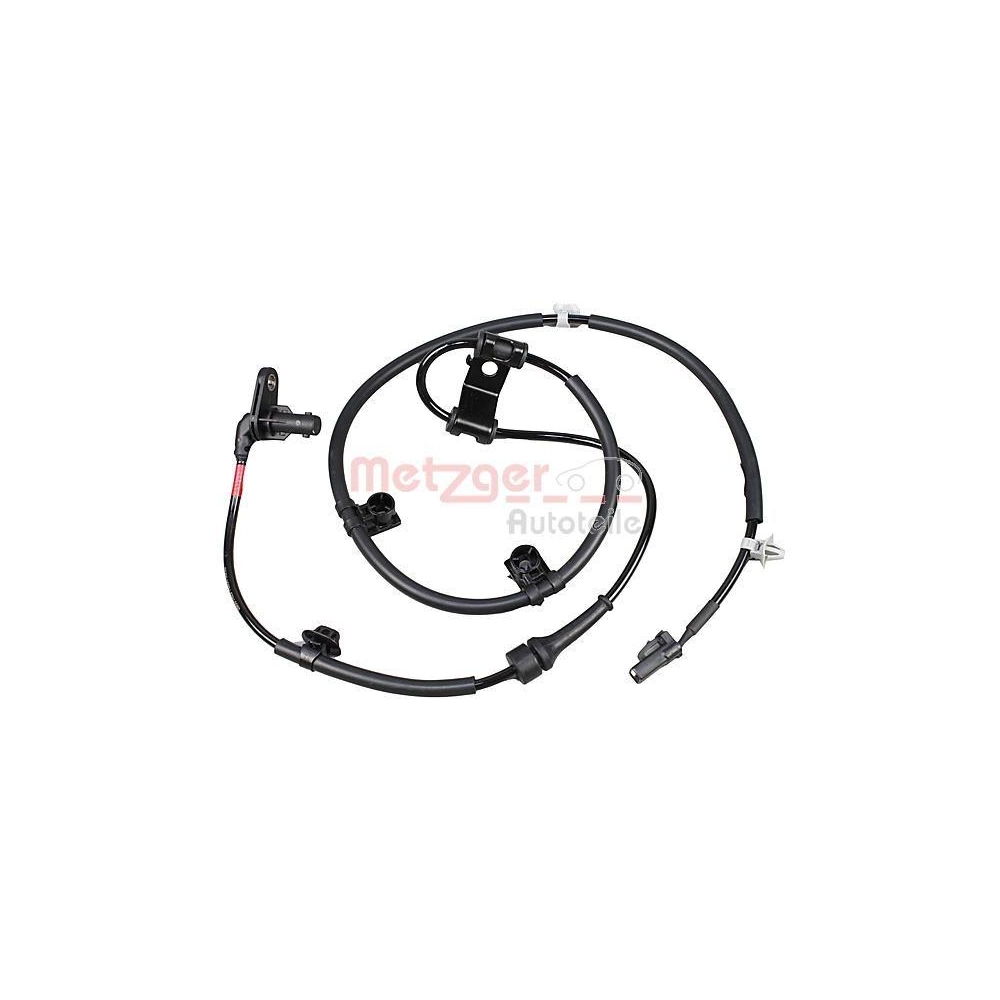 Sensor, Raddrehzahl METZGER 09001423 f&uuml;r HYUNDAI KIA, Vorderachse rechts