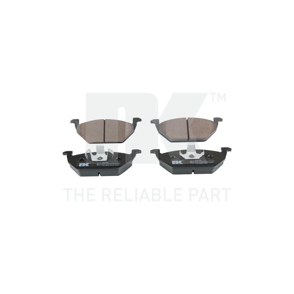 Bremsbelagsatz, Scheibenbremse NK 224740 für AUDI SEAT SKODA VW, Vorderachse