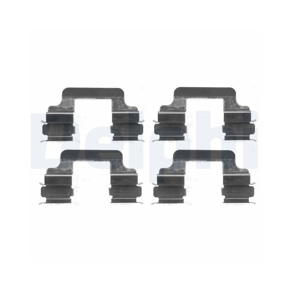 DELPHI LX0383 Zubeh&ouml;rsatz, Scheibenbremsbelag f&uuml;r, Hinterachse, Vorderachse