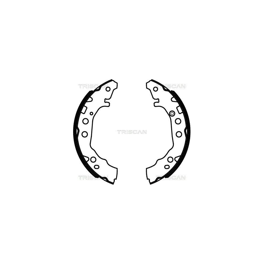 Bremsbackensatz TRISCAN 8100 13052 f&uuml;r TOYOTA, Hinterachse
