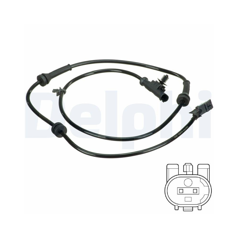 DELPHI SS20616 Sensor, Raddrehzahl f&uuml;r NISSAN, Vorderachse