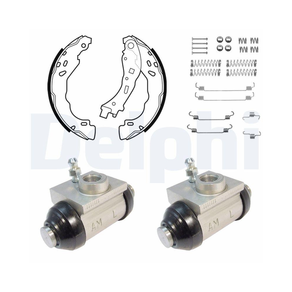 DELPHI KP1146 Bremsbackensatz für CITROËN DS, Hinterachse
