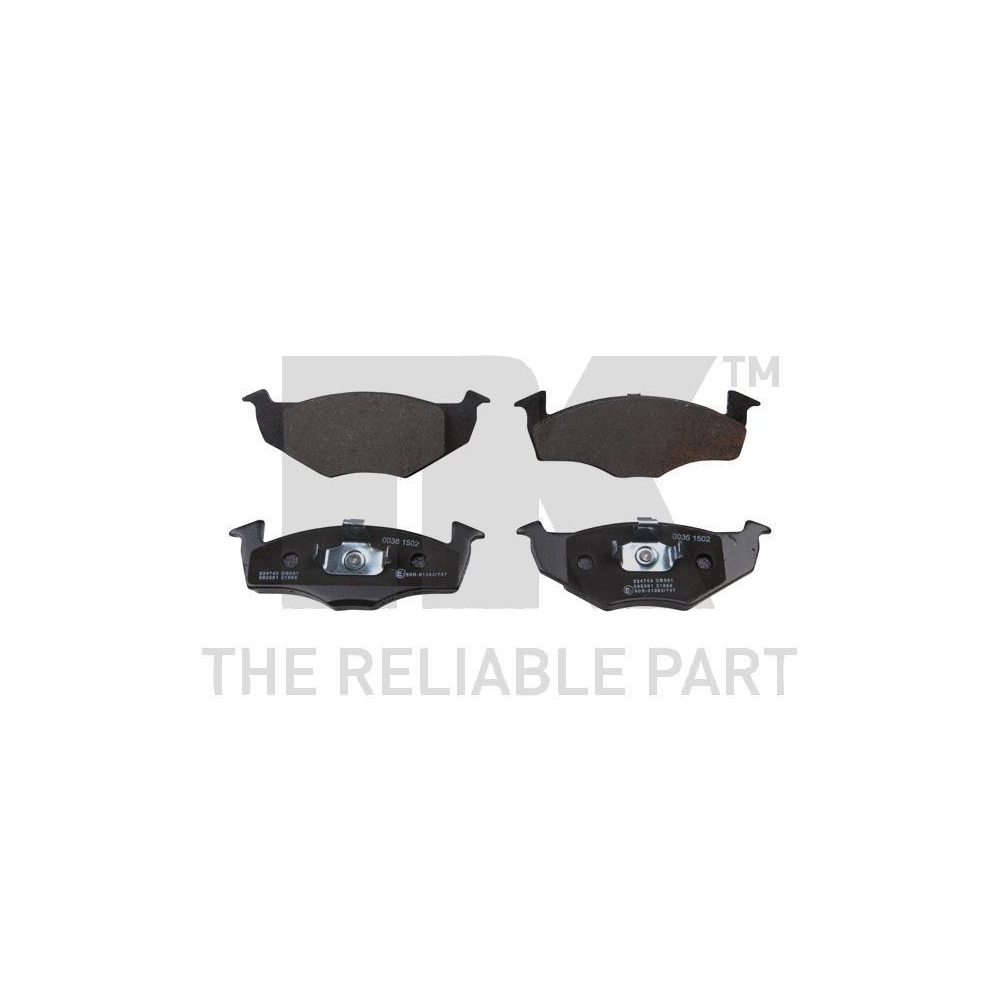 Bremsbelagsatz, Scheibenbremse NK 224743 f&uuml;r SEAT VW, Vorderachse