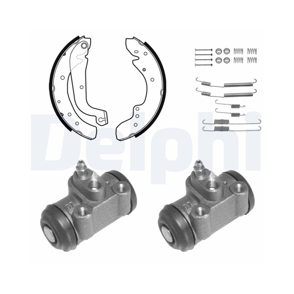 DELPHI 884 Bremsbackensatz f&uuml;r RENAULT, Hinterachse