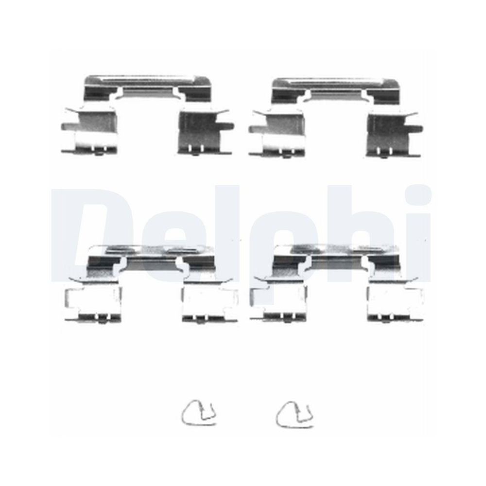 DELPHI LX0385 Zubeh&ouml;rsatz, Scheibenbremsbelag f&uuml;r TOYOTA, Vorderachse