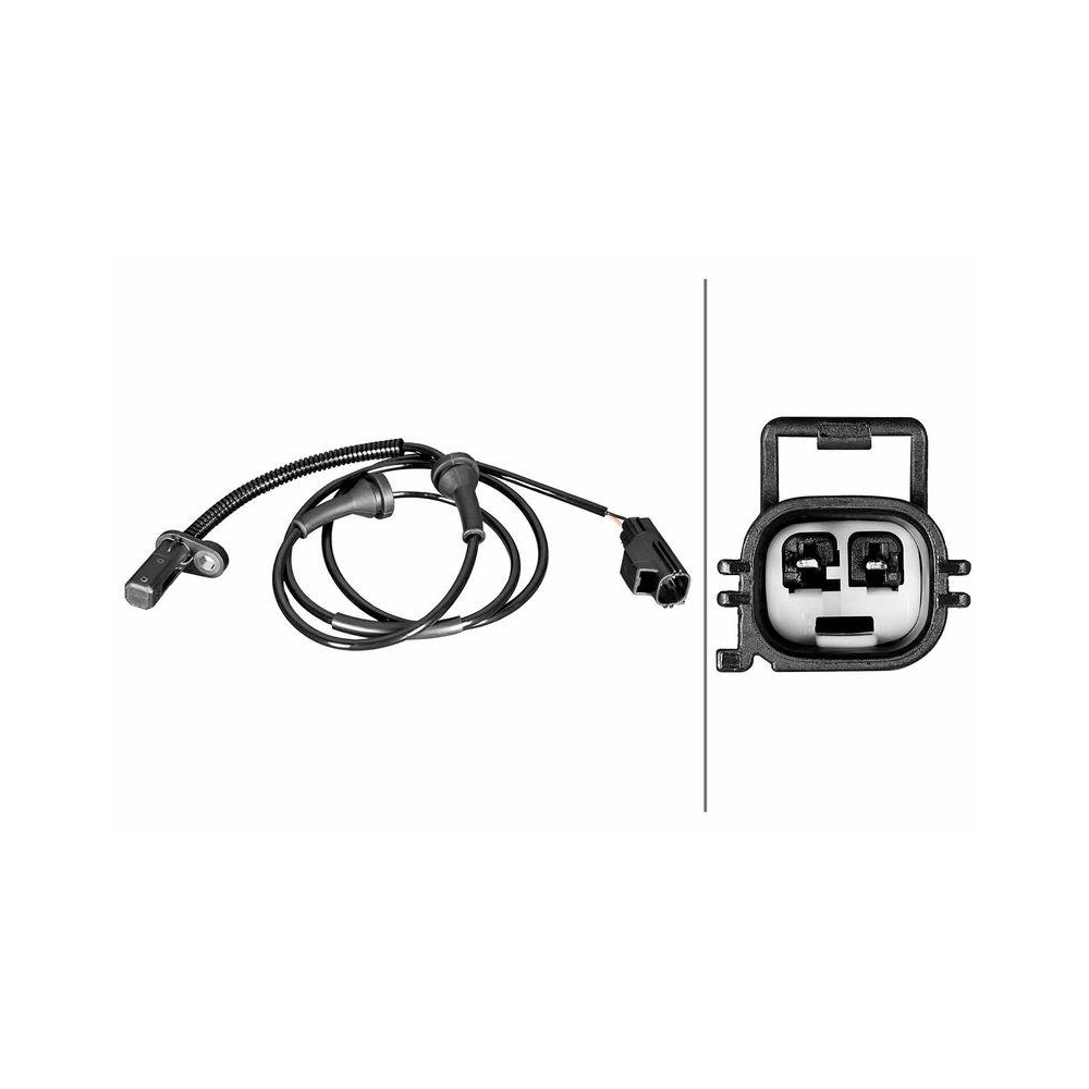 HELLA Sensor, Raddrehzahl 6PU 358 218-421 f&uuml;r VOLVO, Vorderachse rechts
