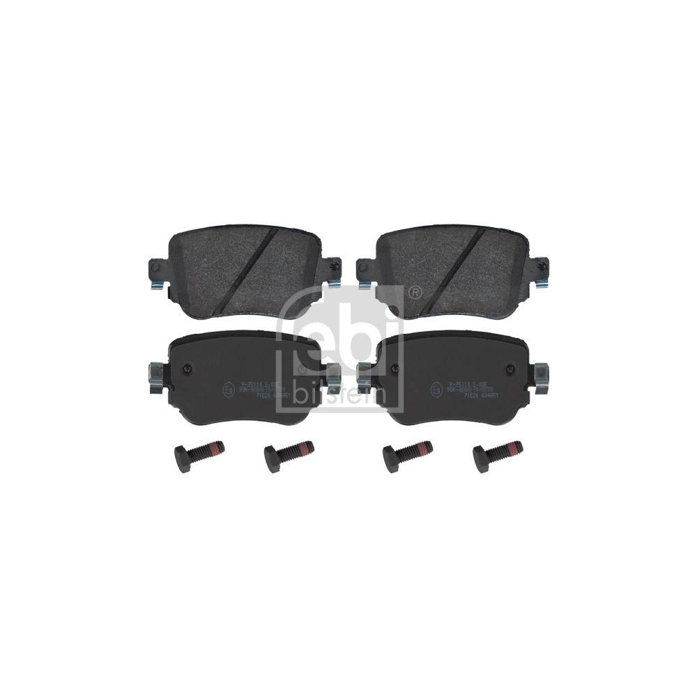 FEBI BILSTEIN Bremsbelagsatz, Scheibenbremse 16912 f&uuml;r AUDI SEAT SKODA VW
