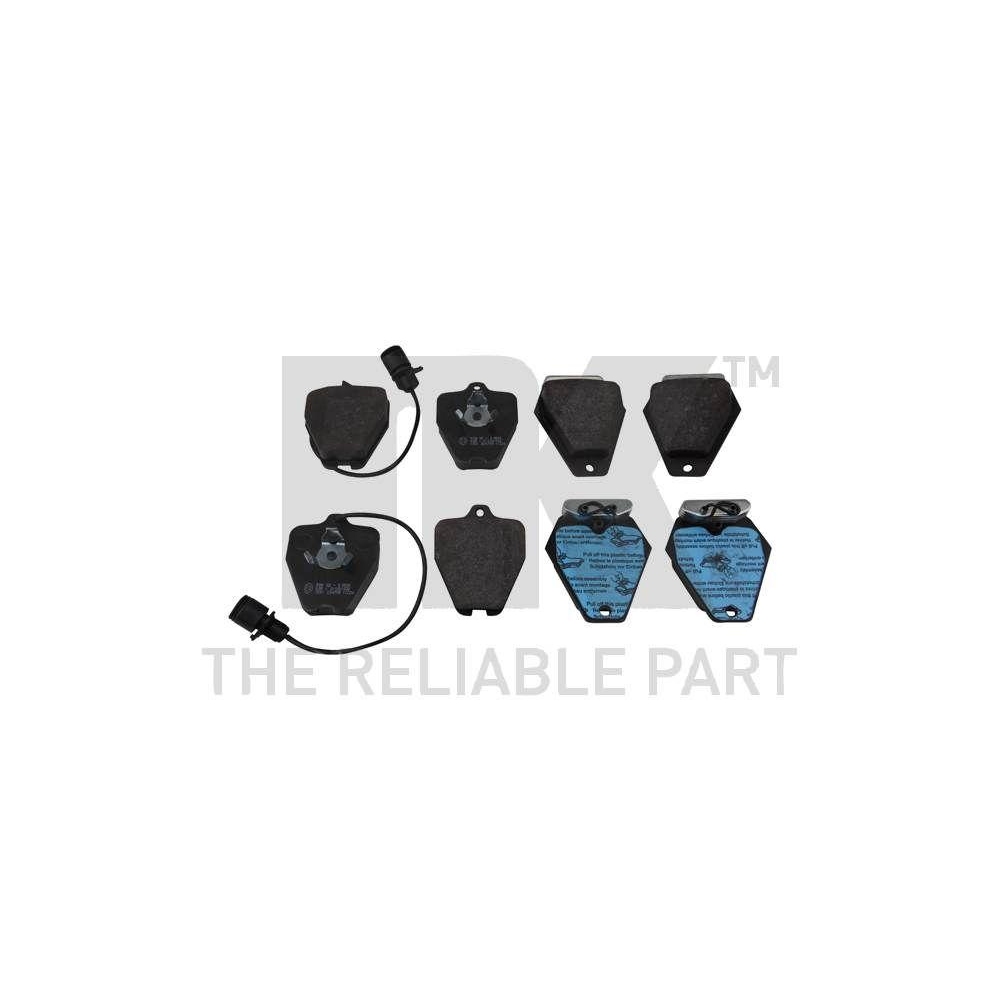 Bremsbelagsatz, Scheibenbremse NK 224744 f&uuml;r AUDI, Vorderachse