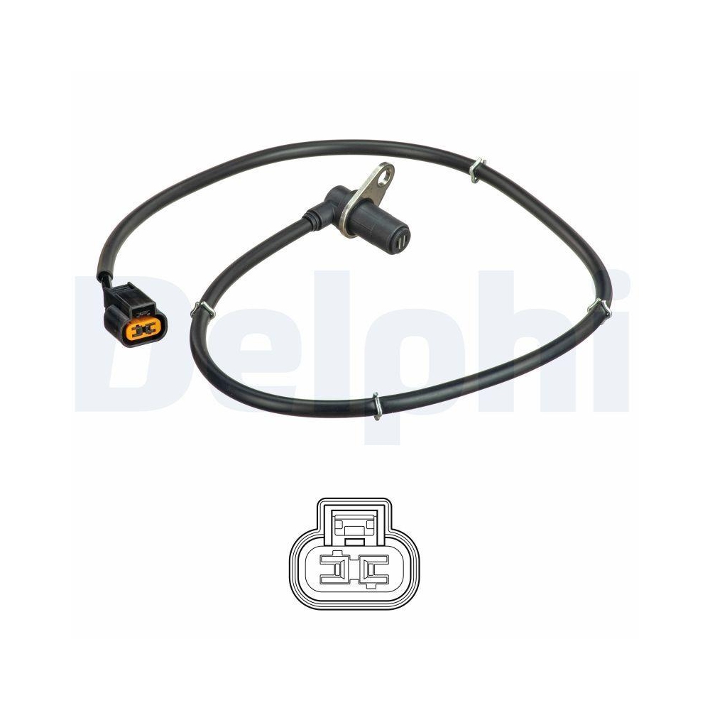 DELPHI SS20618 Sensor, Raddrehzahl f&uuml;r MITSUBISHI, Vorderachse rechts
