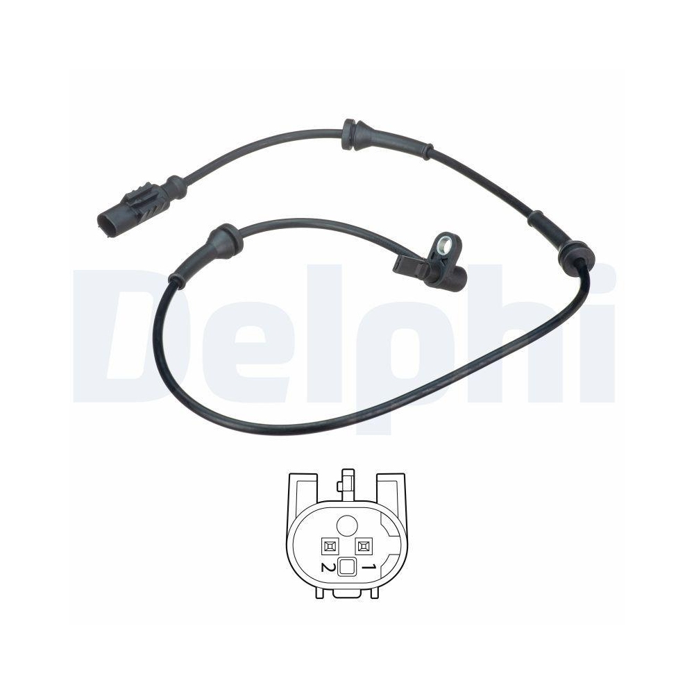 DELPHI SS20597 Sensor, Raddrehzahl f&uuml;r FIAT, Hinterachse