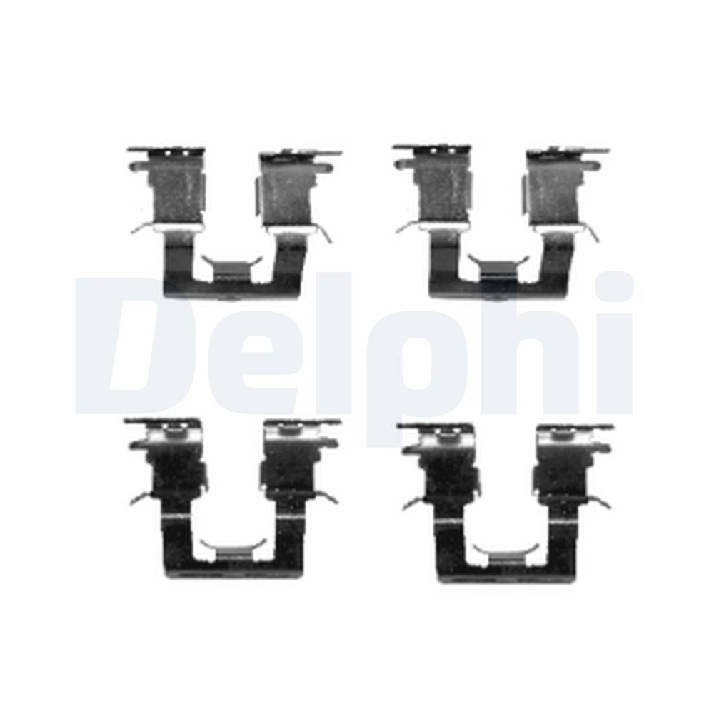 DELPHI LX0388 Zubeh&ouml;rsatz, Scheibenbremsbelag f&uuml;r TOYOTA, Hinterachse