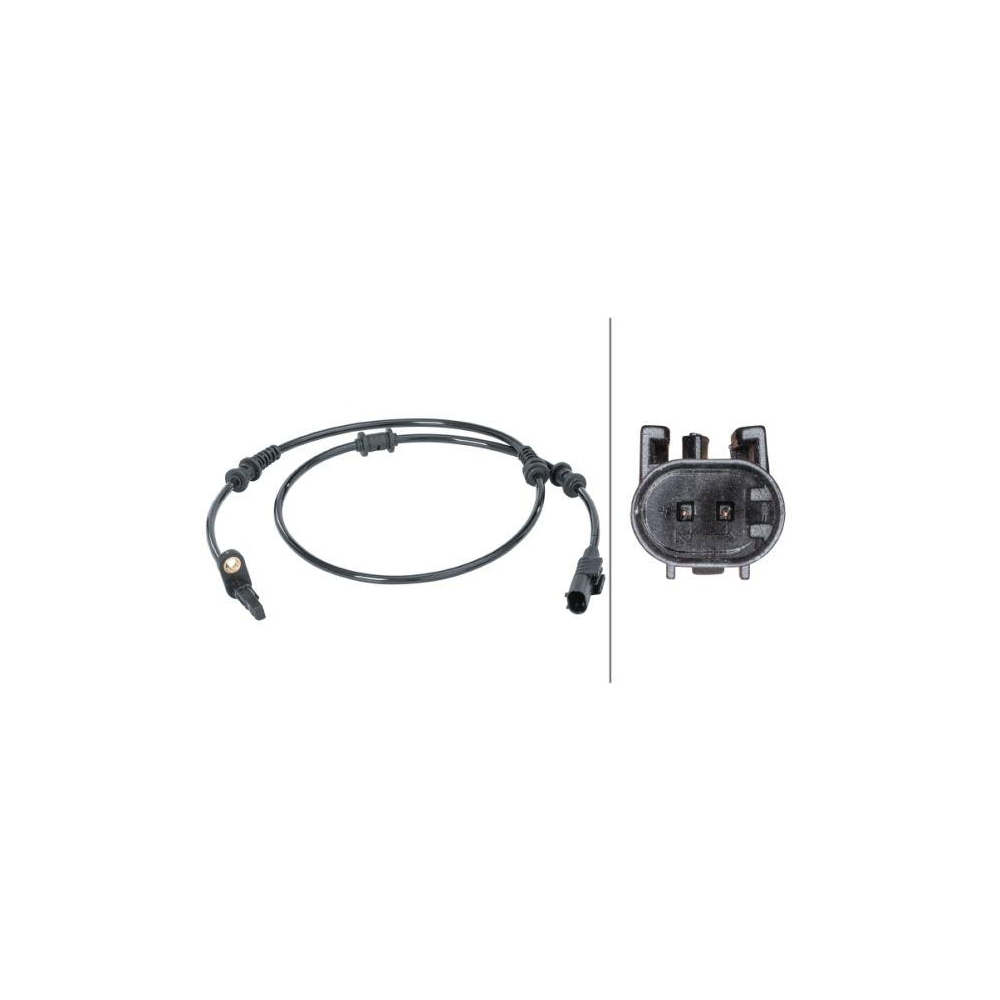 HELLA Sensor, Raddrehzahl 6PU 012 679-871 f&uuml;r MERCEDES-BENZ, Vorderachse, links