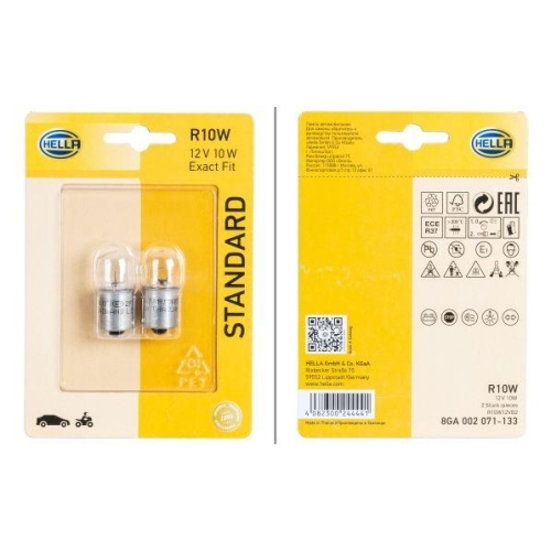 HELLA 8GA 002 071-133 Gl&uuml;hlampe, Blinkleuchte STANDARD f&uuml;r AEBI ALFA ROMEO AUDI