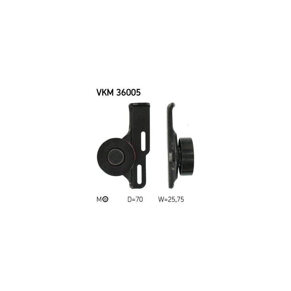 Riemenspanner, Keilrippenriemen SKF VKM 36005 f&uuml;r RENAULT RENAULT TRUCKS, mitte