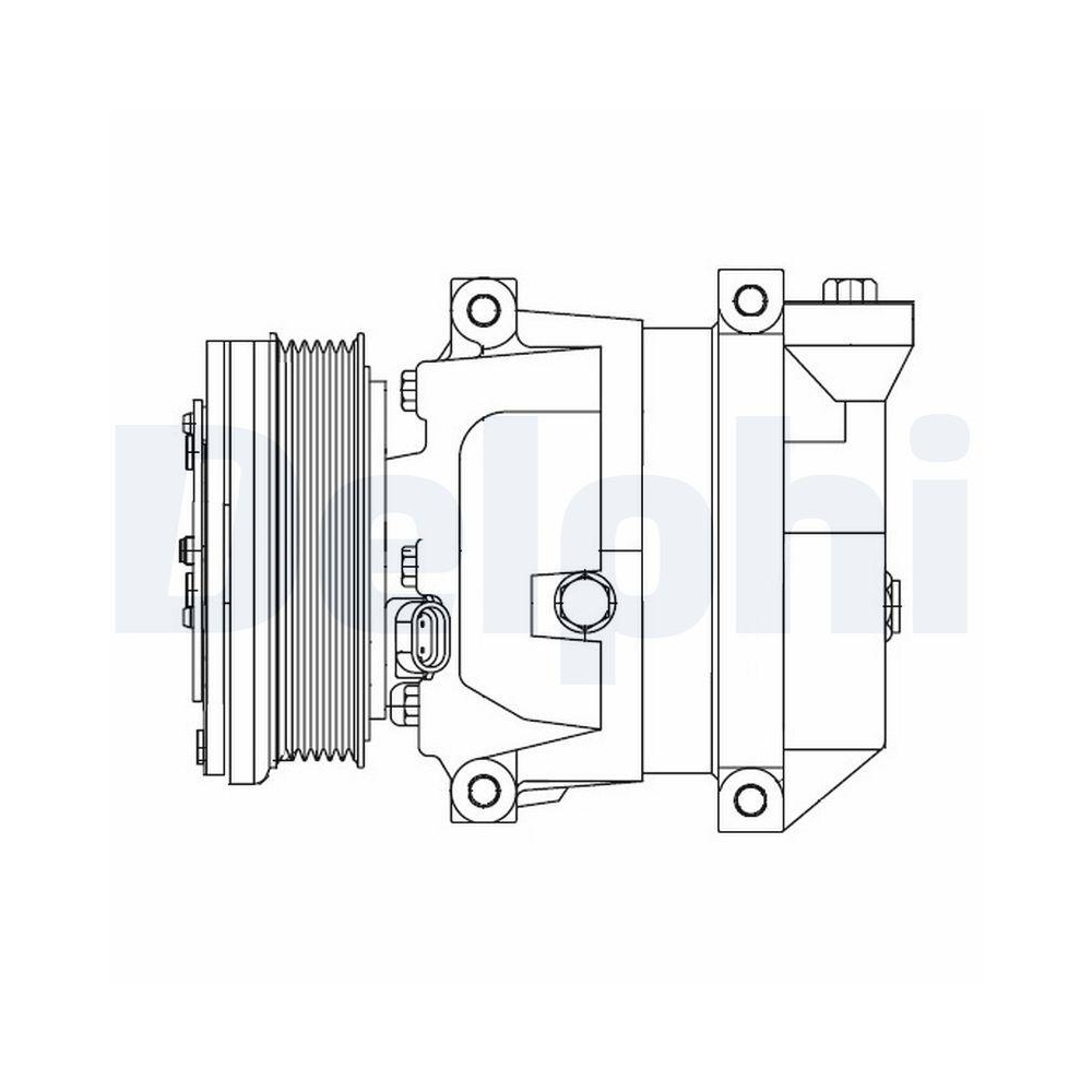 DELPHI CS10095-12B1 Kompressor, Klimaanlage f&uuml;r CHEVROLET DAEWOO