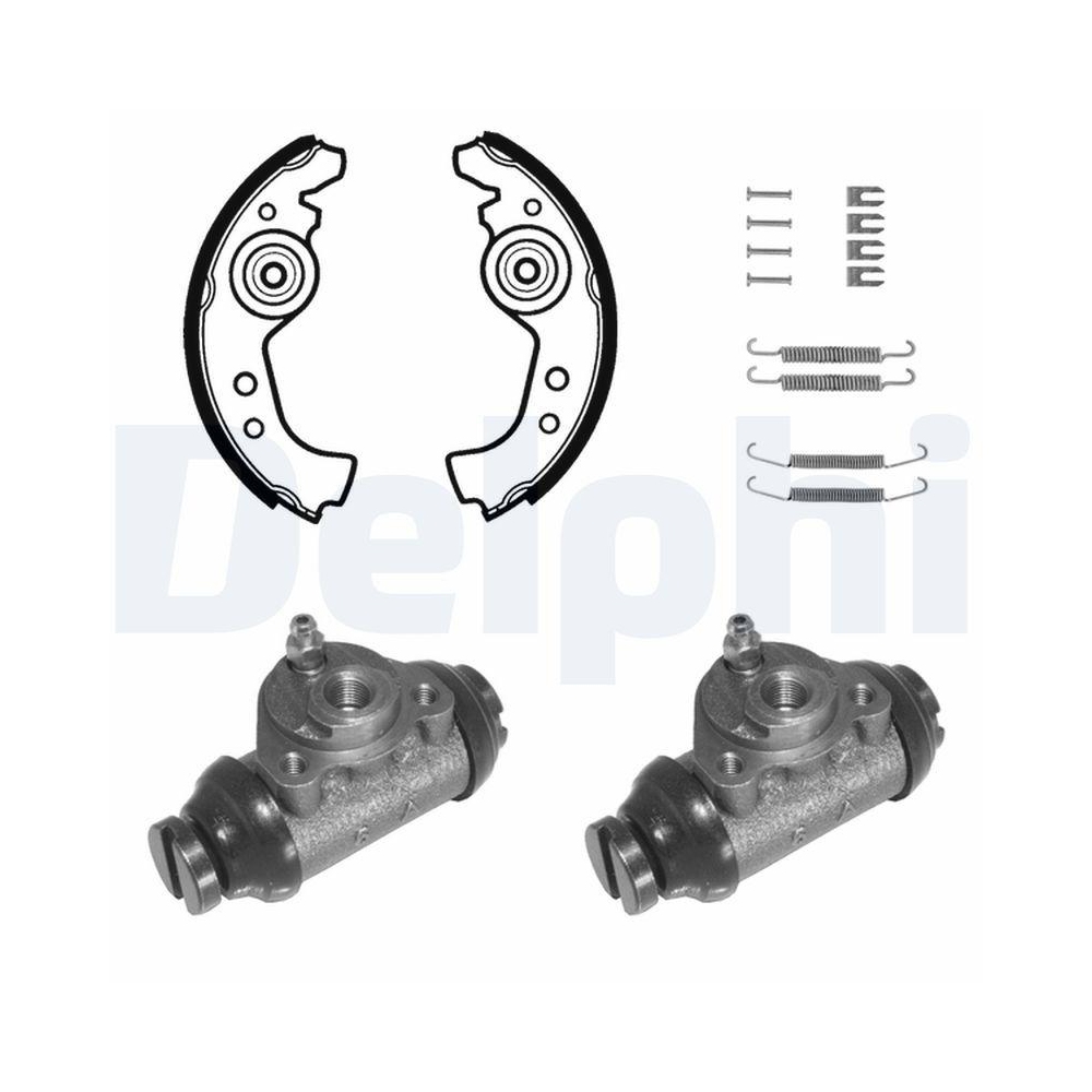 Bremsbackensatz DELPHI 889 für, Hinterachse