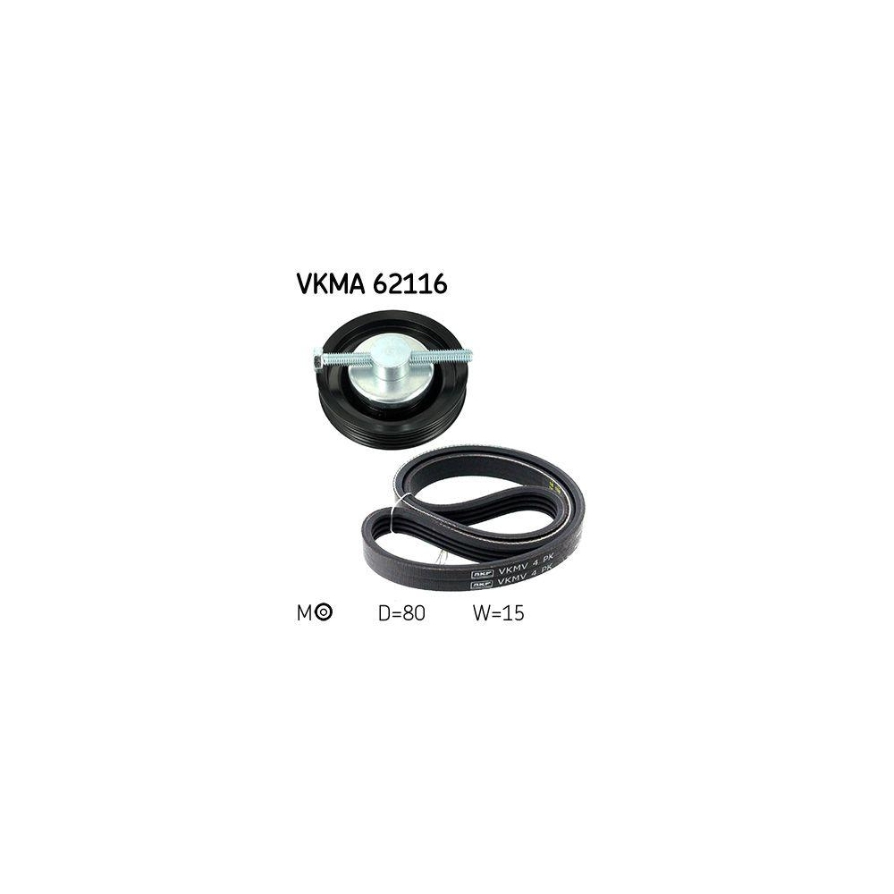 Keilrippenriemensatz SKF VKMA 62116 f&uuml;r DAIHATSU HONDA NISSAN ROVER SUZUKI