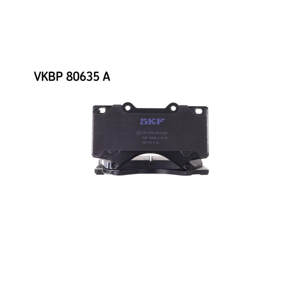 Bremsbelagsatz, Scheibenbremse SKF VKBP 80635 A f&uuml;r TOYOTA LEXUS, Vorderachse