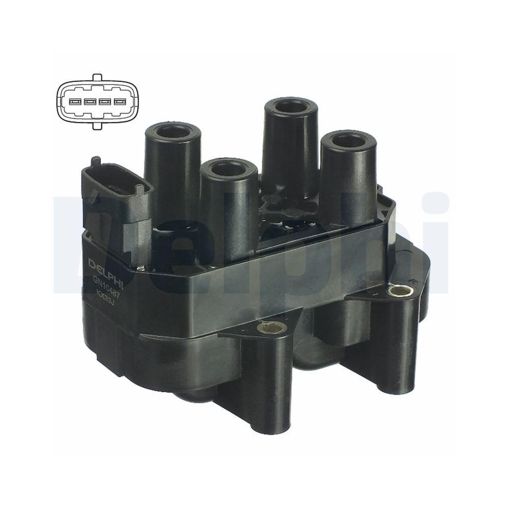 DELPHI GN10487-12B1 Z&uuml;ndspule f&uuml;r OPEL VAUXHALL GENERAL MOTORS