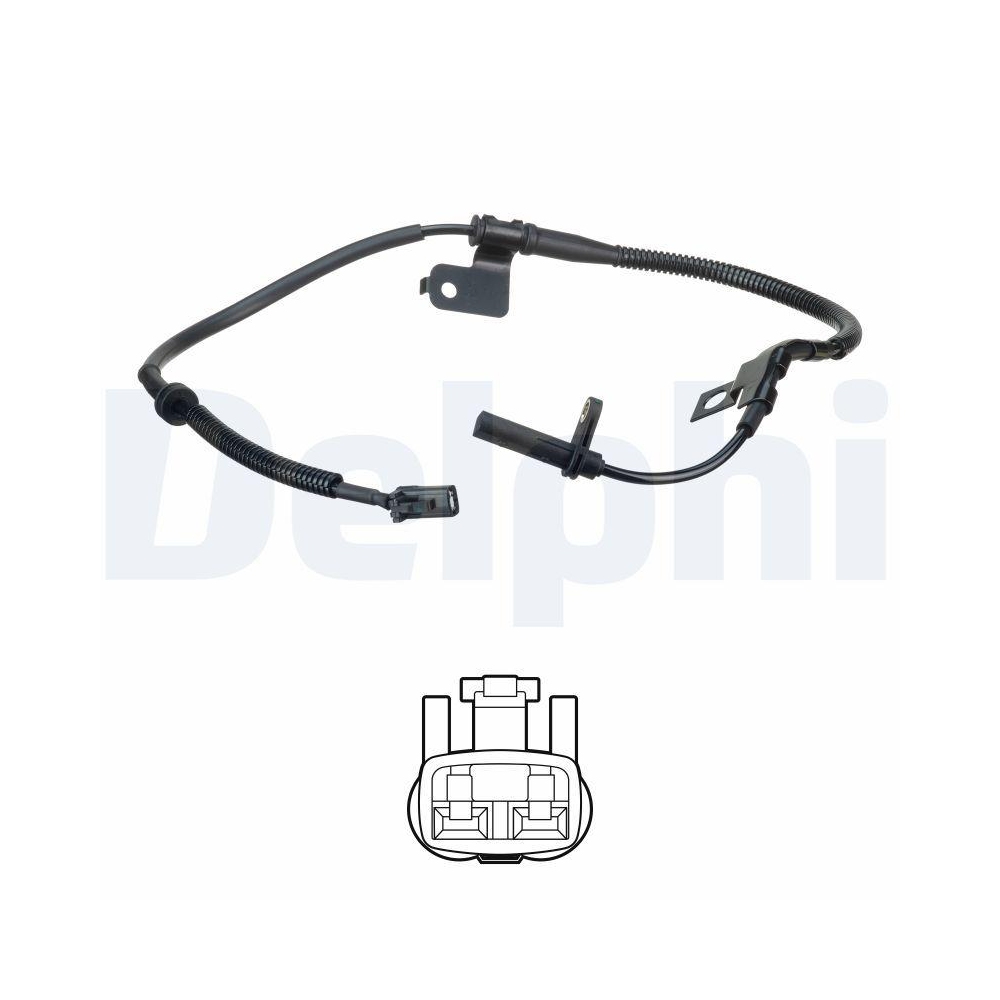 DELPHI SS20620 Sensor, Raddrehzahl f&uuml;r KIA, Vorderachse rechts