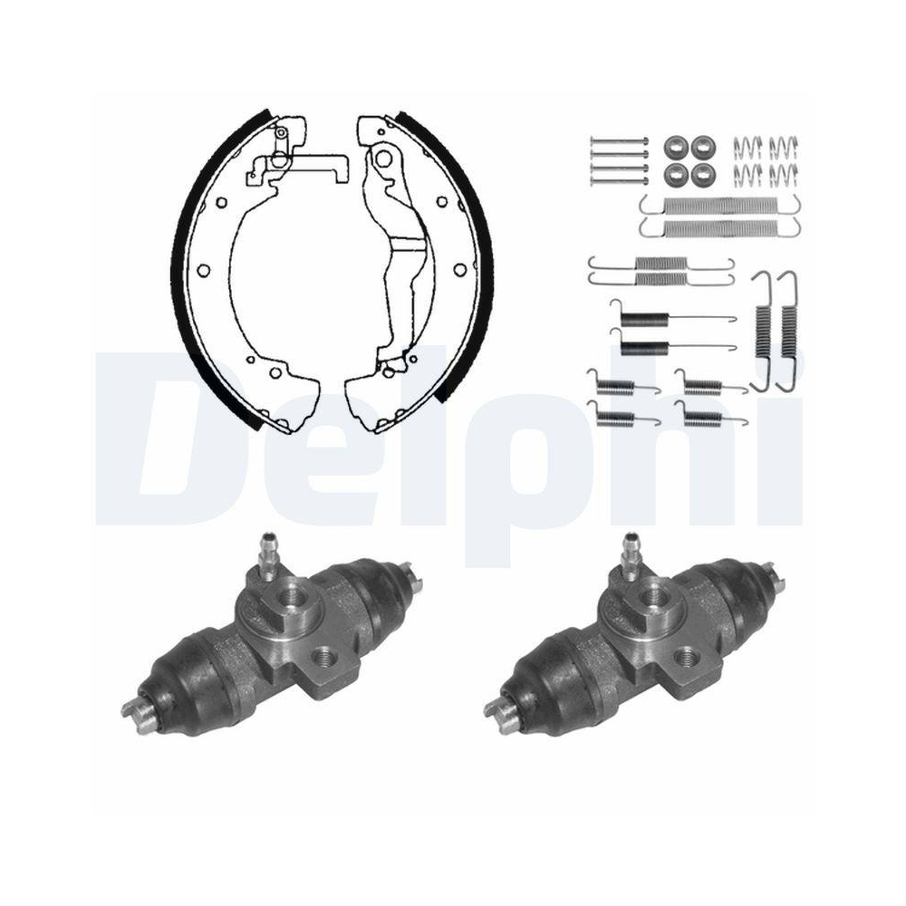 DELPHI 892 Bremsbackensatz f&uuml;r, Hinterachse