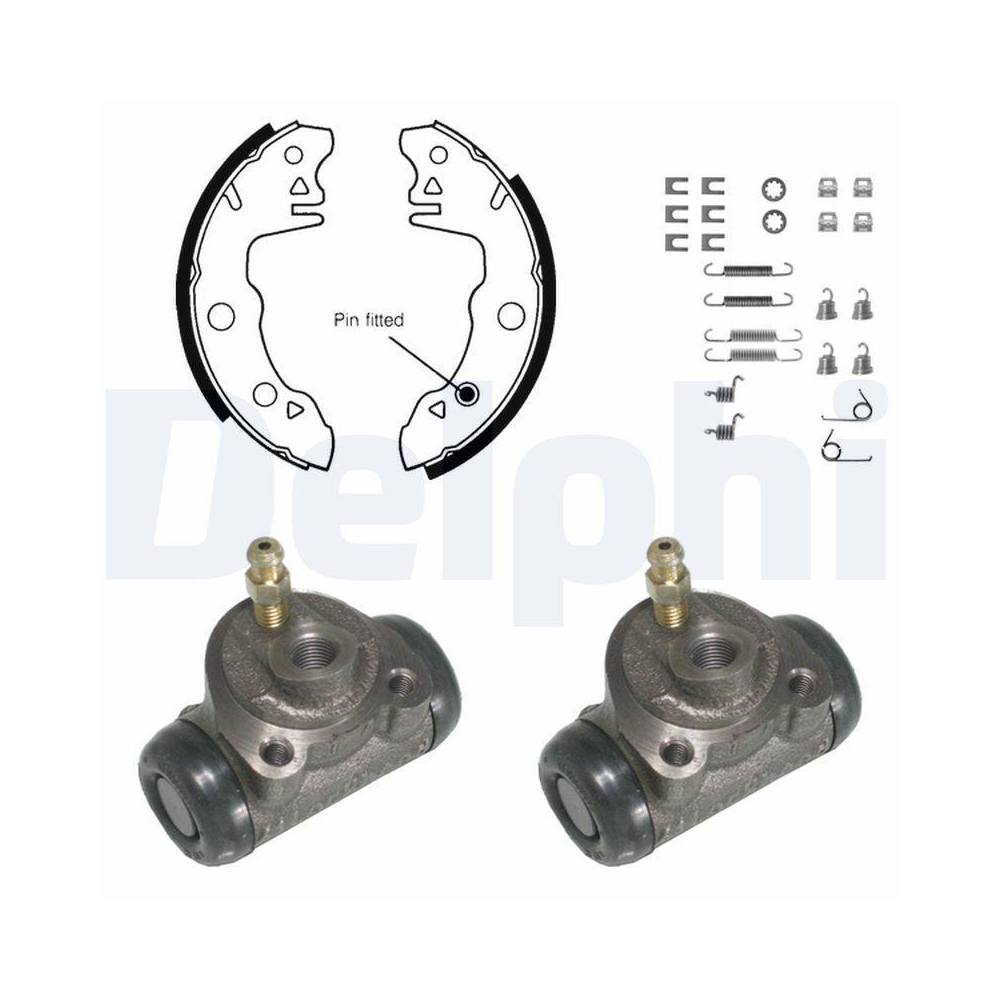 DELPHI KP643 Bremsbackensatz f&uuml;r CITRO&Euml;N, Hinterachse