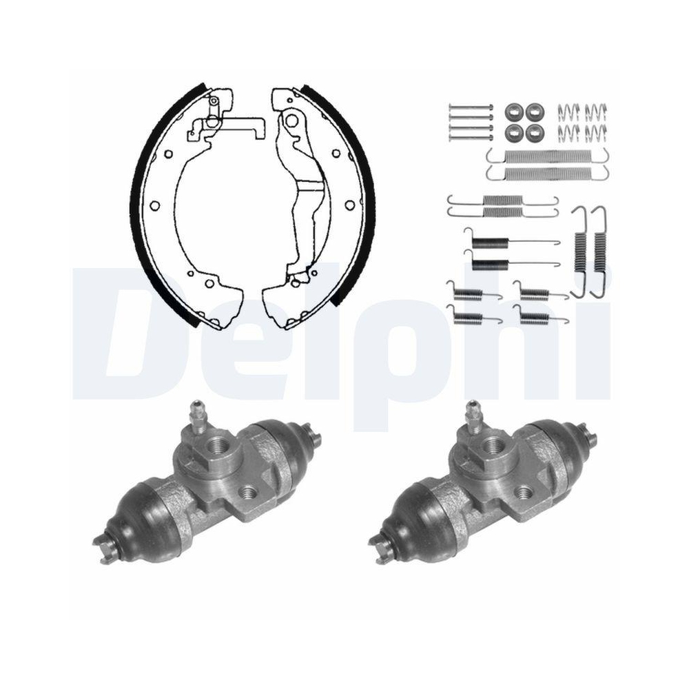 DELPHI 893 Bremsbackensatz f&uuml;r, Hinterachse