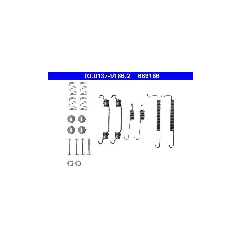 Zubeh&ouml;rsatz, Bremsbacken ATE 03.0137-9166.2 f&uuml;r, Hinterachse