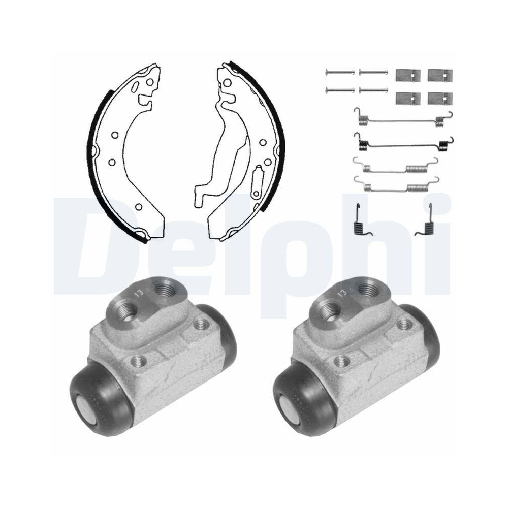 DELPHI 917 Bremsbackensatz für, Hinterachse