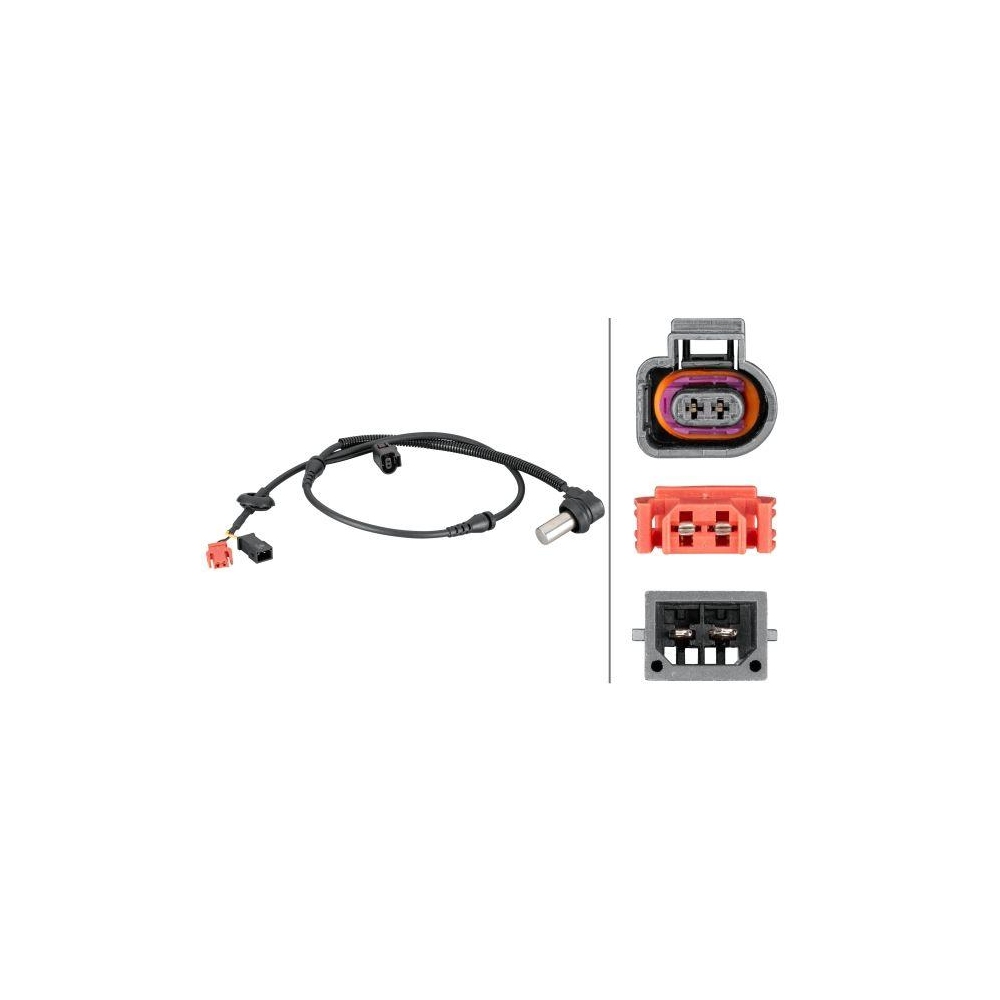 HELLA Sensor, Raddrehzahl 6PU 012 806-921 f&uuml;r AUDI SKODA VW HITACHI, links