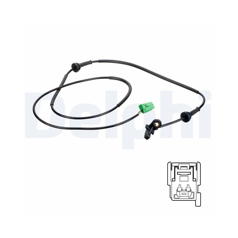 DELPHI SS20623 Sensor, Raddrehzahl f&uuml;r VOLVO, Hinterachse rechts