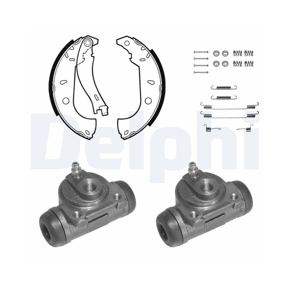 DELPHI 927 Bremsbackensatz für, Hinterachse