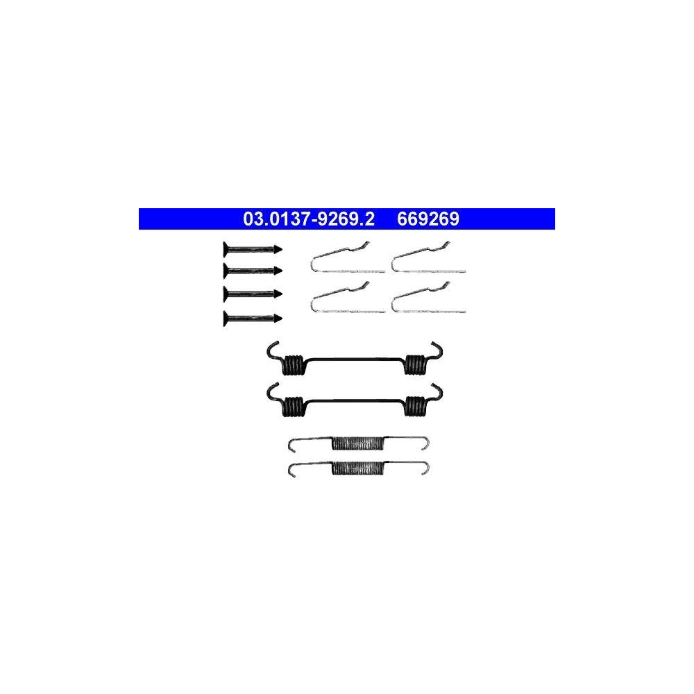 Zubeh&ouml;rsatz, Feststellbremsbacken ATE 03.0137-9269.2 f&uuml;r CHRYSLER MERCEDES-BENZ