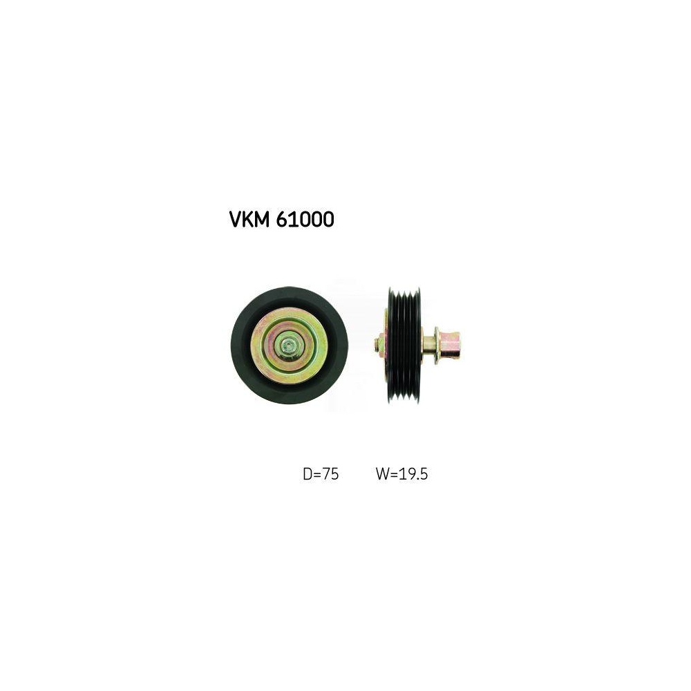 Umlenk-/F&uuml;hrungsrolle, Keilrippenriemen SKF VKM 61000 f&uuml;r TOYOTA