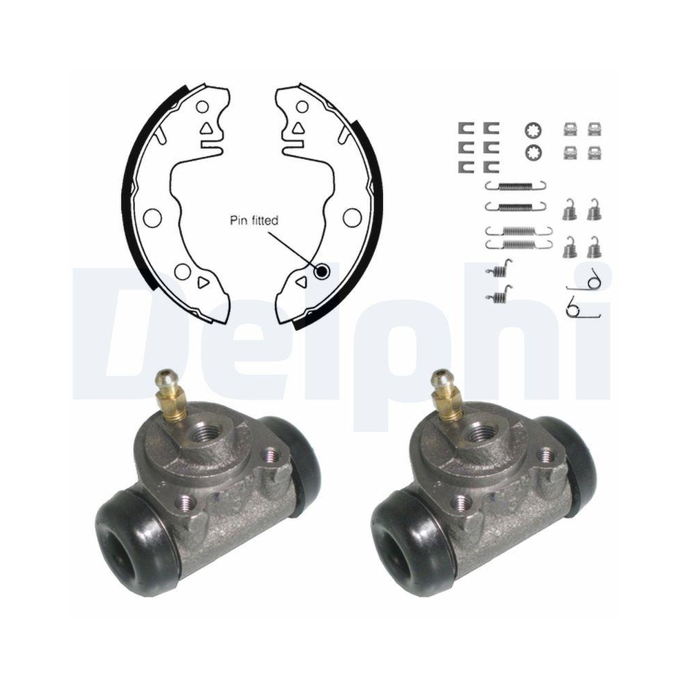 DELPHI KP659 Bremsbackensatz für, Hinterachse