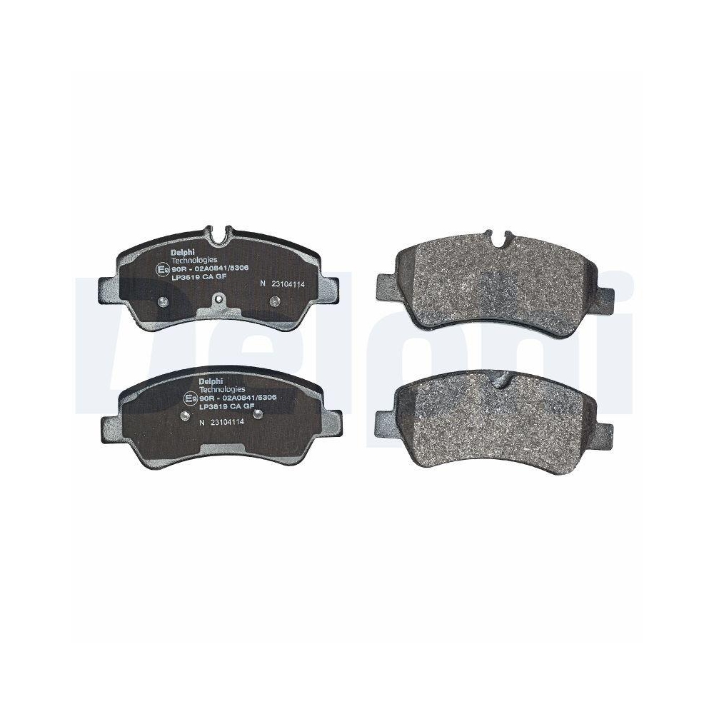 DELPHI LP3619 Bremsbelagsatz, Scheibenbremse f&uuml;r FORD, Hinterachse