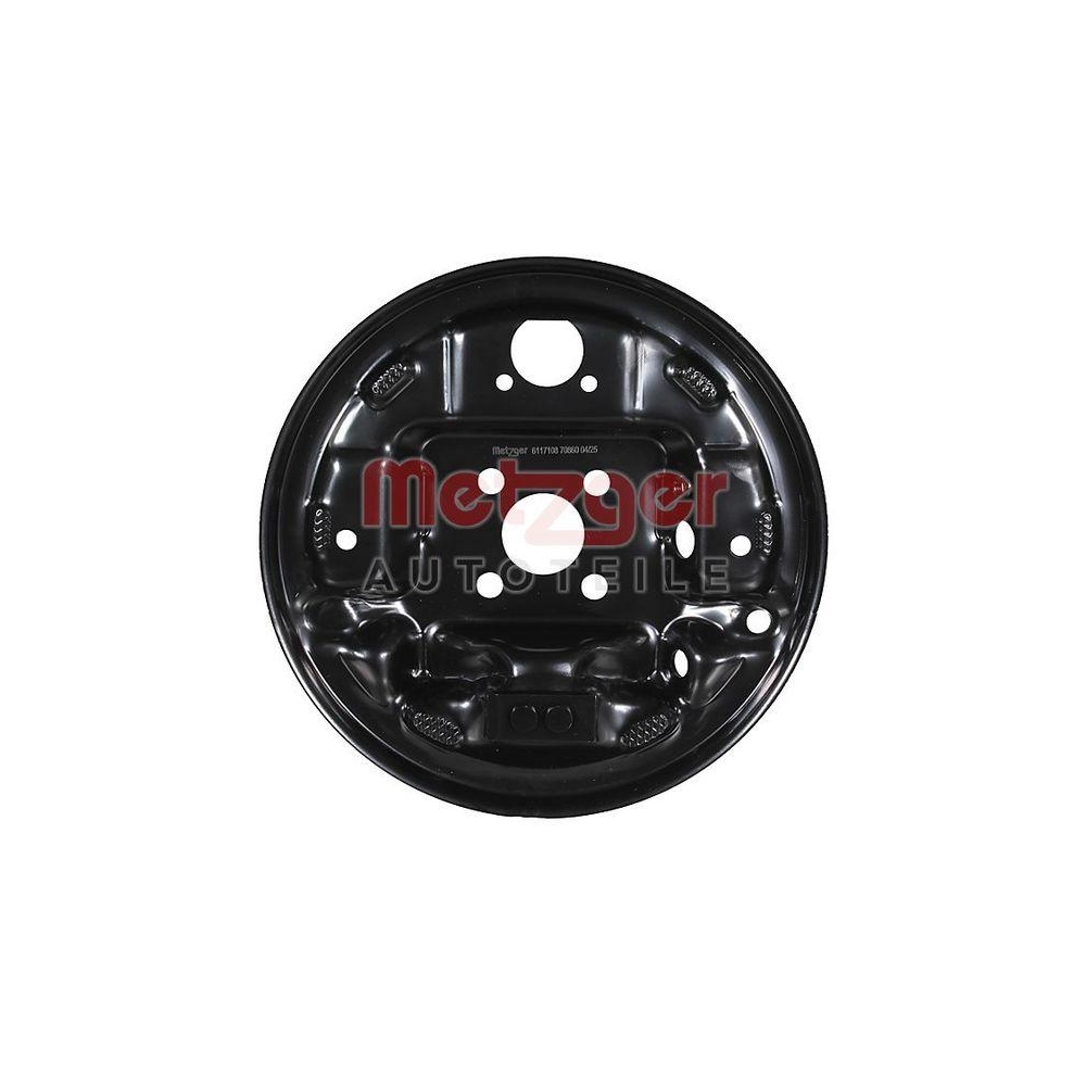 Bremstr&auml;gerplatte METZGER AUTOTEILE 6117108 f&uuml;r NISSAN, Hinterachse rechts