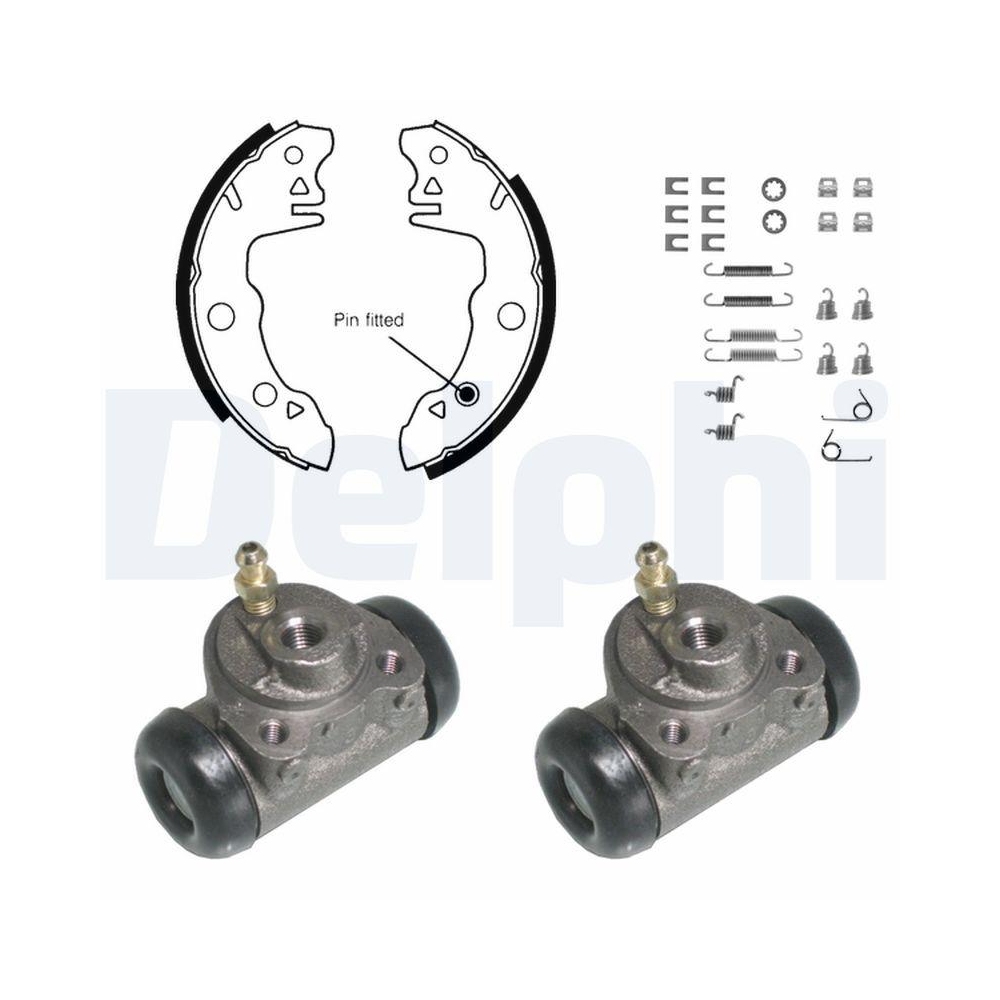 Bremsbackensatz DELPHI KP662 für, Hinterachse