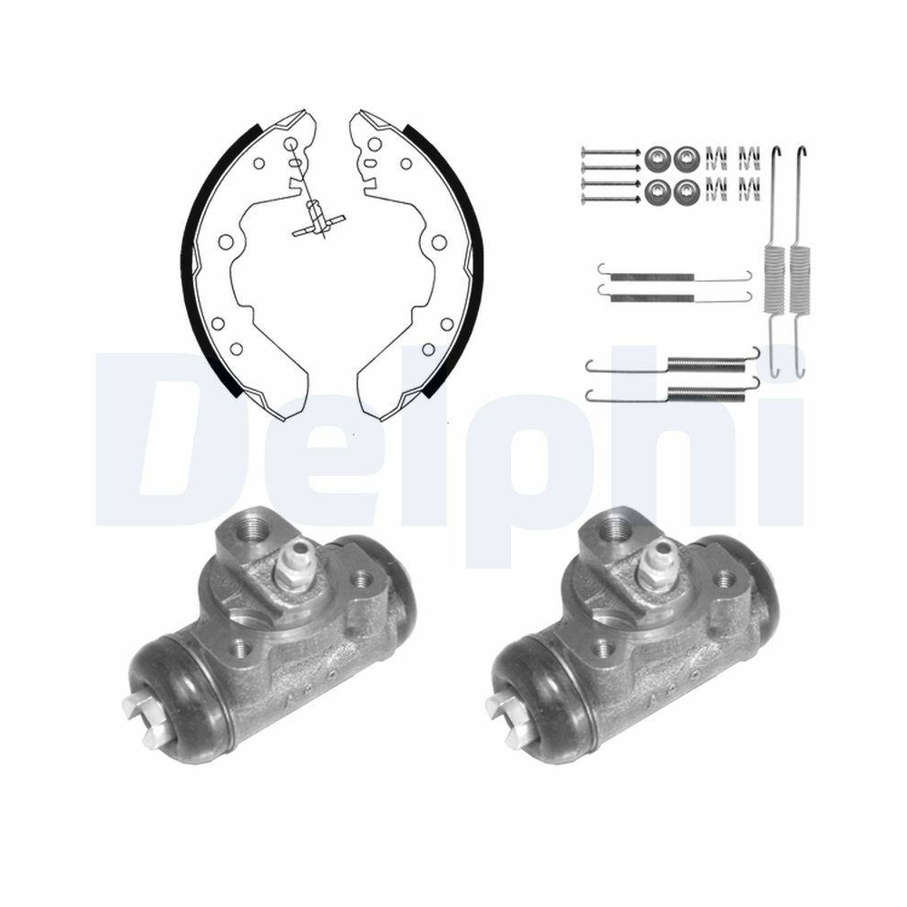 DELPHI 969 Bremsbackensatz für, Hinterachse