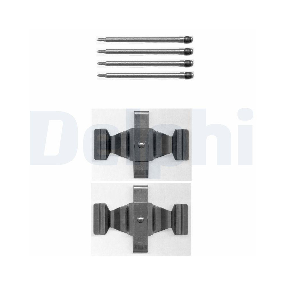 DELPHI LX0398 Zubeh&ouml;rsatz, Scheibenbremsbelag f&uuml;r MERCEDES-BENZ, Vorderachse