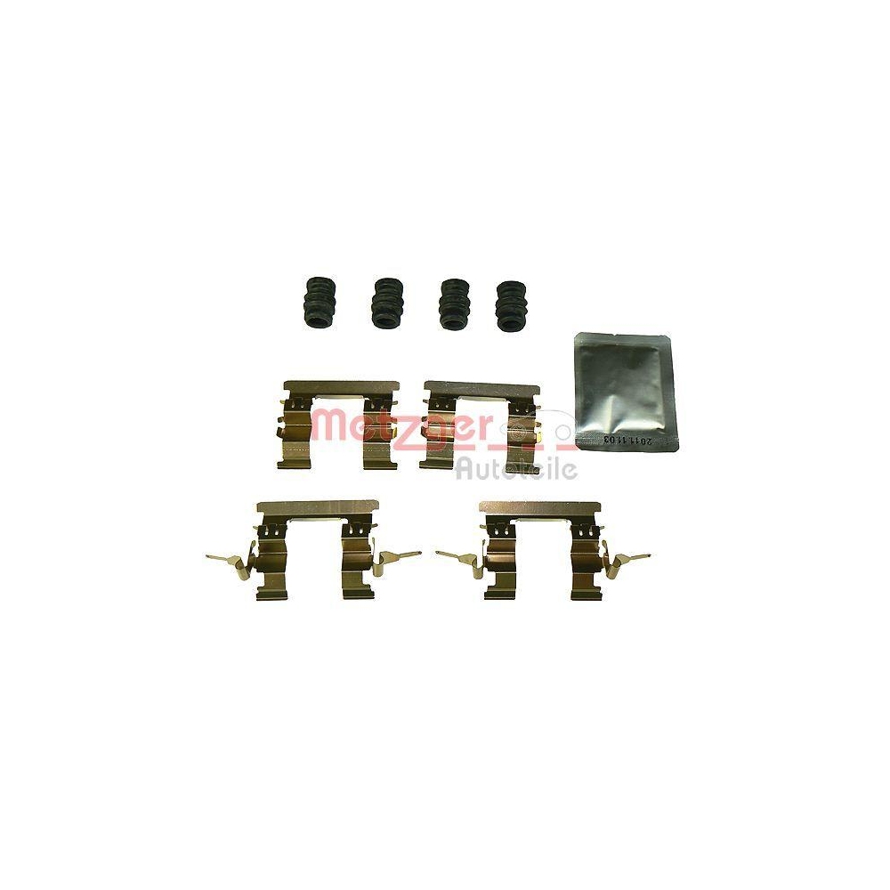 Zubeh&ouml;rsatz, Scheibenbremsbelag METZGER 109-1853 f&uuml;r, Vorderachse