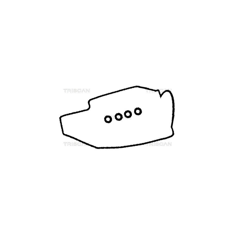 Dichtungssatz, Zylinderkopfhaube TRISCAN 515-6904 f&uuml;r NISSAN SUBARU, links