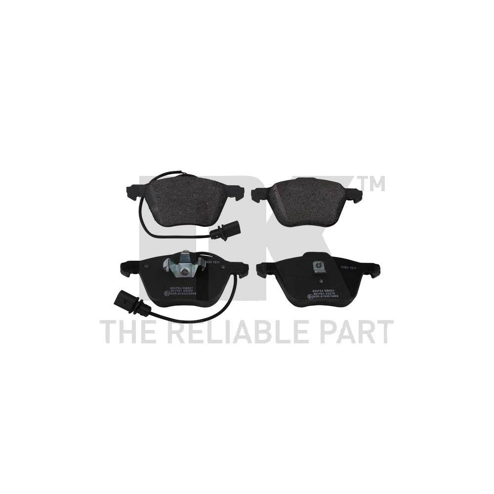 Bremsbelagsatz, Scheibenbremse NK 224754 f&uuml;r FORD SEAT VW, Vorderachse