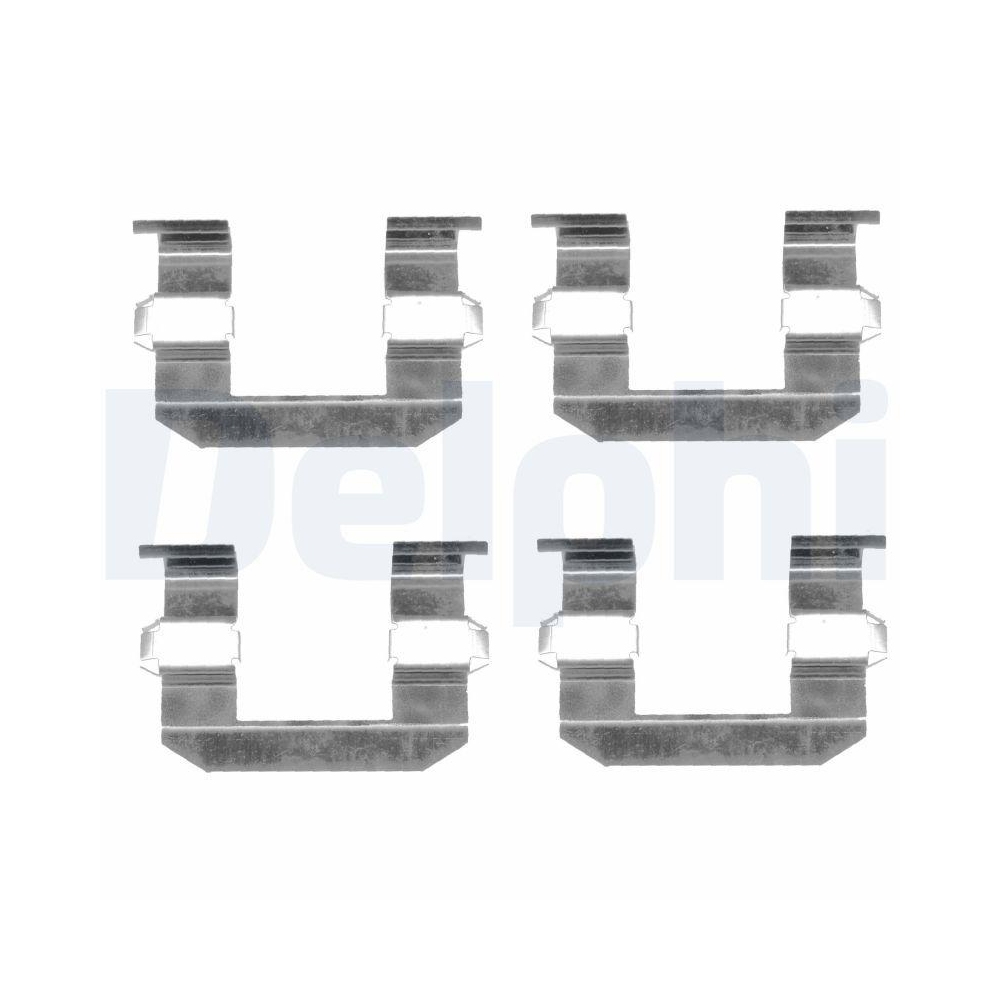 DELPHI LX0400 Zubeh&ouml;rsatz, Scheibenbremsbelag f&uuml;r, Vorderachse