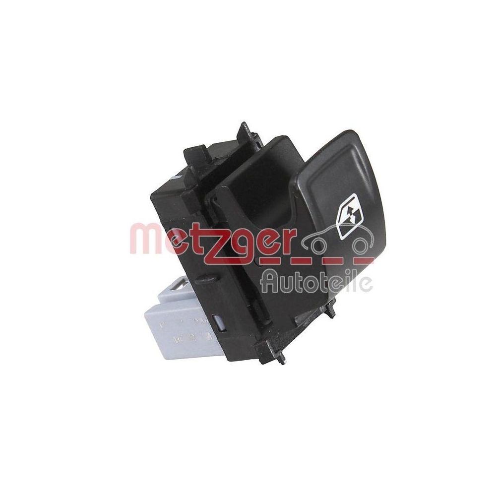 Schalter, Fensterheber METZGER 0916993 f&uuml;r AUDI SEAT VW VAG, beifahrerseitig