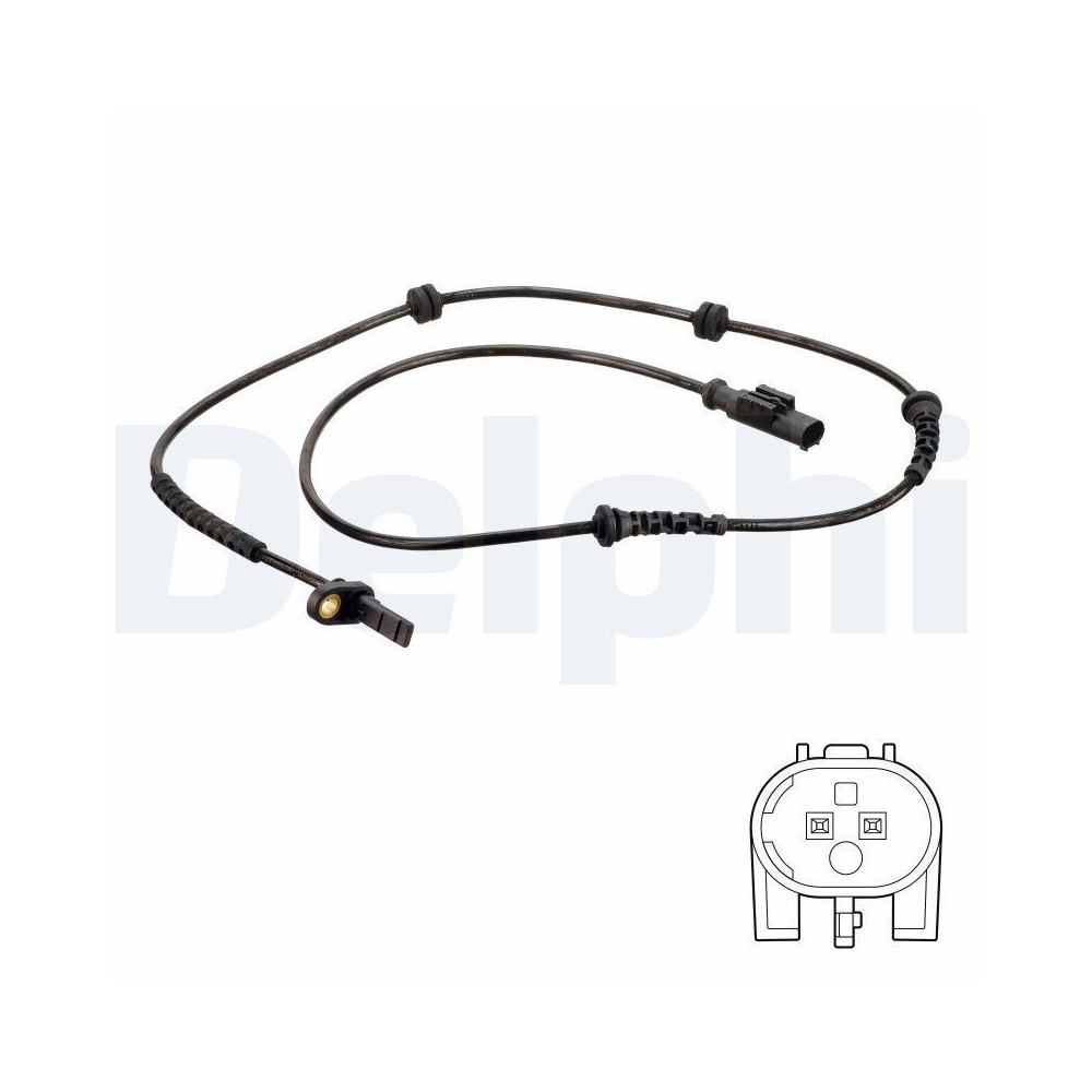 DELPHI SS20634 Sensor, Raddrehzahl f&uuml;r FIAT LANCIA, Hinterachse