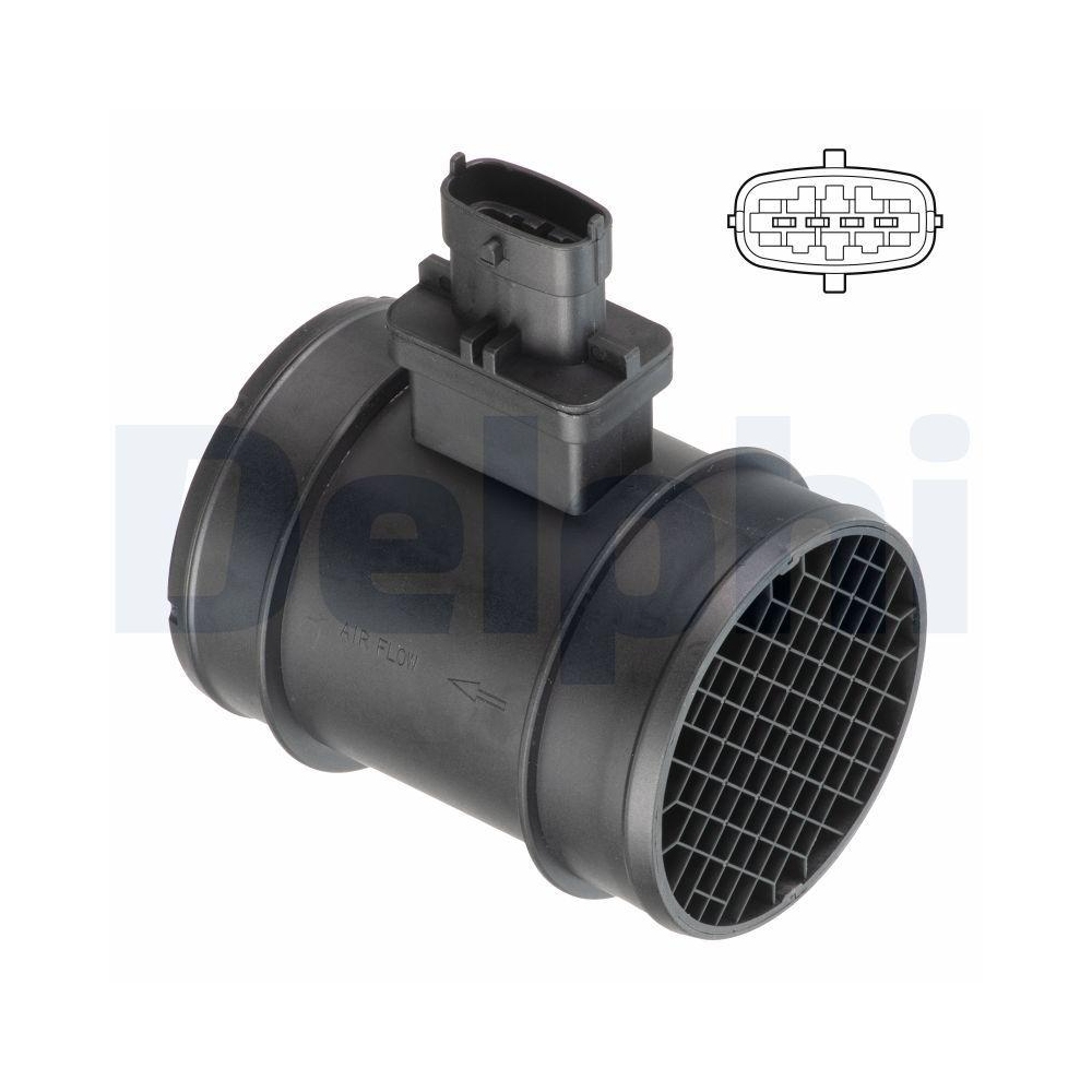 DELPHI AF10698-12B1 Luftmassenmesser f&uuml;r ALFA ROMEO FIAT LANCIA JEEP