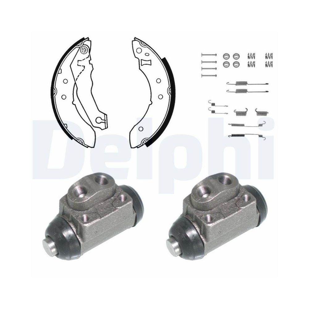 DELPHI KP698 Bremsbackensatz f&uuml;r, Hinterachse