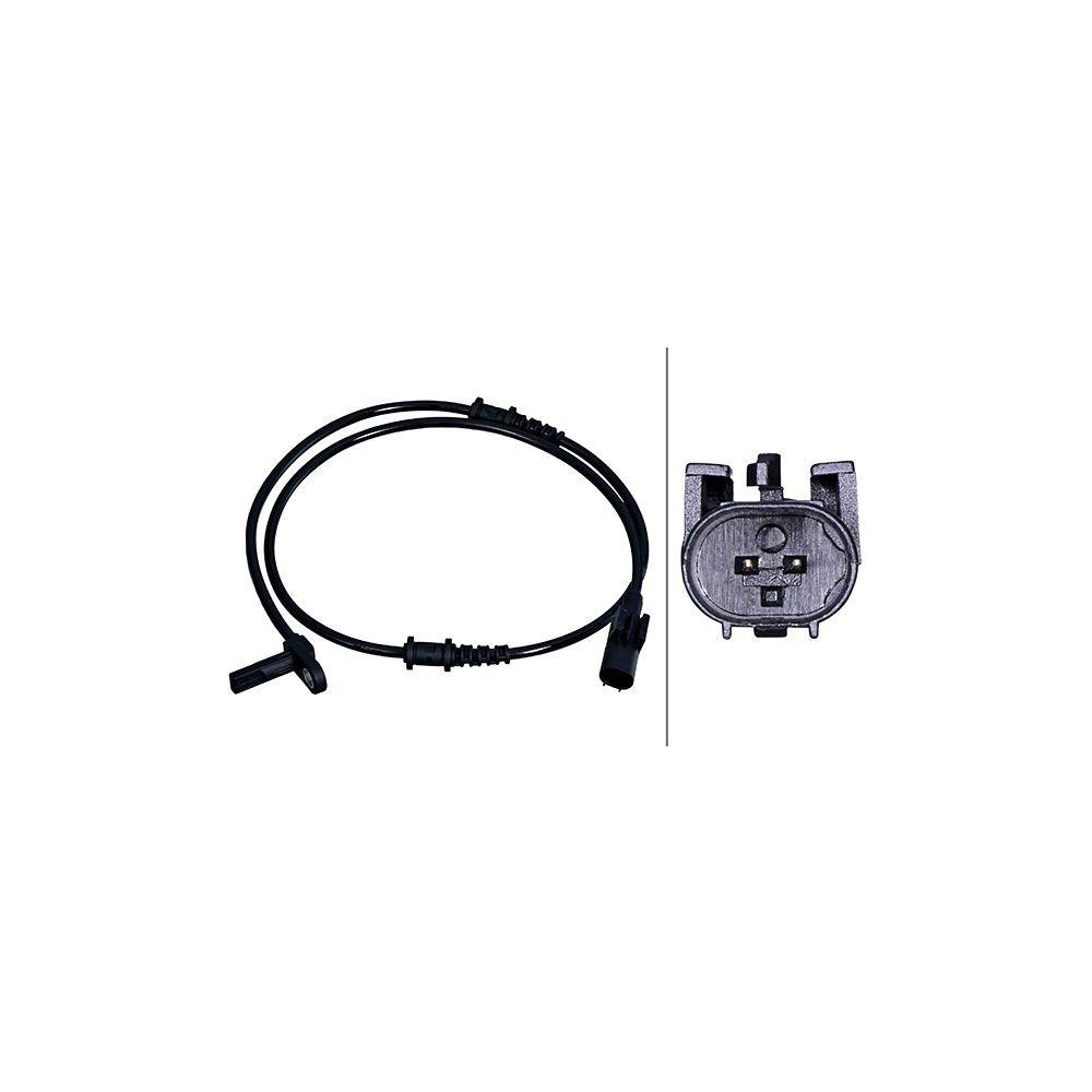 HELLA Sensor, Raddrehzahl 6PU 358 218-081 f&uuml;r MERCEDES-BENZ VW, Vorderachse