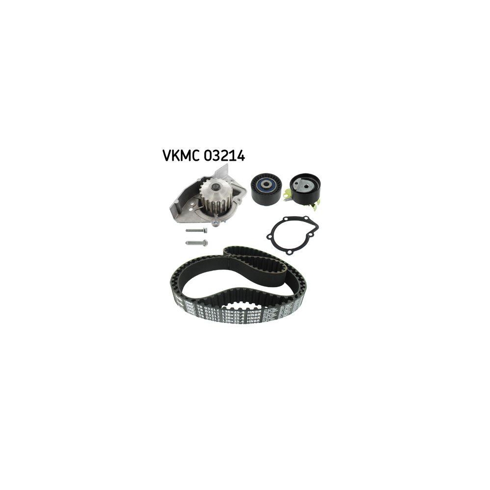 Wasserpumpe + Zahnriemensatz SKF VKMC 03214 f&uuml;r AUDI CITRO&Euml;N FIAT LANCIA PEUGEOT